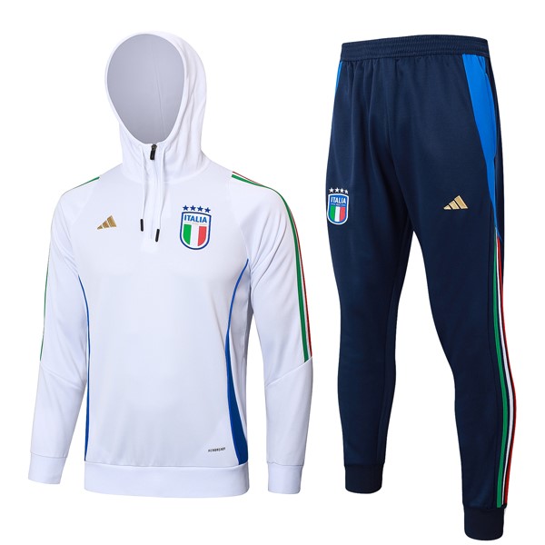 Sudadera Con Capucha Italia 2024-2025 Blanco 3